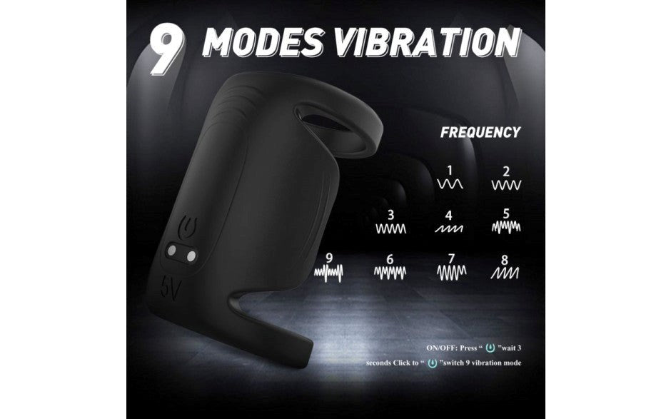 S Hande Royal Dual Motor Penis Shaft Massager Cock Ring Vibrator - - Vibrating Cock Rings