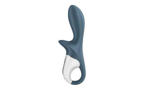 Satisfyer Air Pump Booty 2 Anal Vibrator Dark Grey Inflatable Shaft - Anal Vibrators