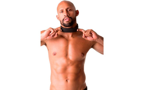 Sport Fucker Neoprene Bondage Collar with Dual Layer Padding - Collars and Leads