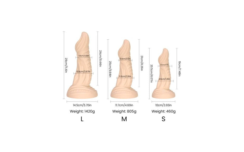 Sport Fucker Sphinx Liquid Silicone Dildo Medium Premium Penetration Toy - - Non-Realistic Dildos