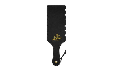 Wood Rocket Fuck You BDSM Play Paddle with Bold Statement Design - Paddles And Slappers
