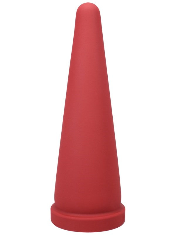 Tantus Cone Butt Plug Large Red Premium Silicone Anal Stimulation - - Butt Plugs