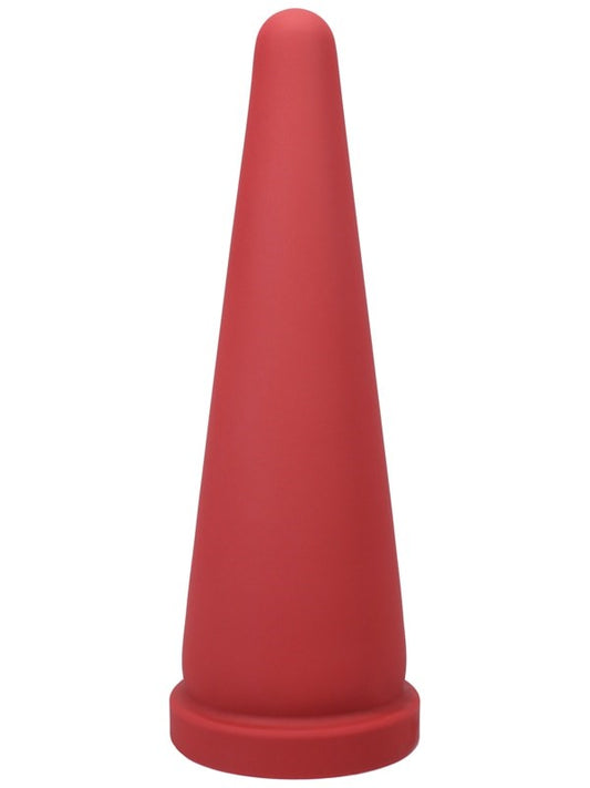 Tantus Cone Butt Plug Large Red Premium Silicone Anal Stimulation - - Butt Plugs