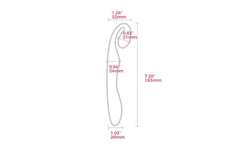 Arosum G Snuggle Ultrasoft Sprout Shaped Unisex Rechargeable G Spot Vibrator - G-Spot Vibrators