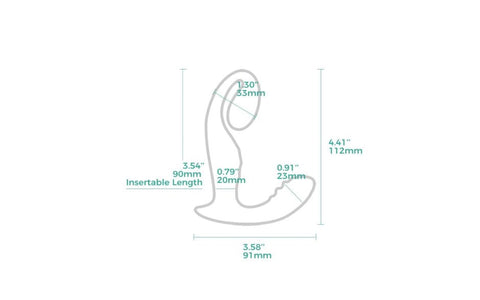 Arosum LushVibe Wearable Sprout Shaped Unisex G Spot Vibrator Dual Action - G-Spot Vibrators
