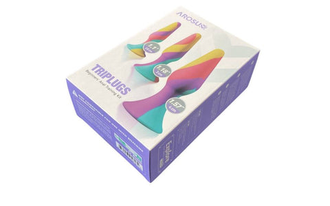 Arosum TriPlugs Silicone Anal Training Kit 3 Piece Progressive Butt Plugs - Butt Plugs