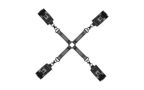 Bedroom Fantasies BDSM Play Hogtie With Hand & Ankle Cuffs Restraint Set - Cuffs And Restraints