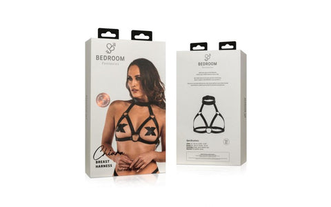 Bedroom Fantasies Chiara Bondage Play Harness Black Adjustable BDSM Harness - Cuffs And Restraints