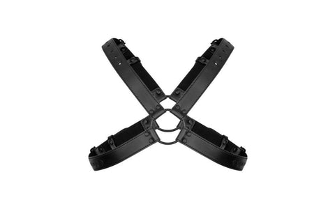 Bedroom Fantasies Lionel Bondage Harness Black Adjustable BDSM Restraint - Cuffs And Restraints