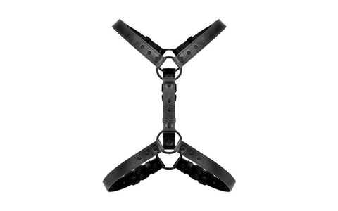 Bedroom Fantasies Max Bondage Harness Black Adjustable BDSM Restraint - Cuffs And Restraints