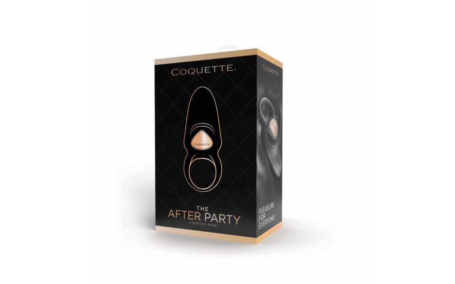 Coquette Toys The After Party Rechargeable Couples Ring with Vibrating Tickler - Vibrating Cock Rings
