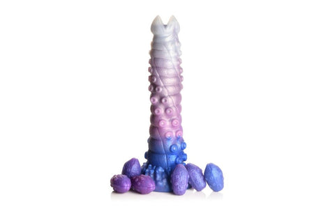 XR Brands Creature Cocks Tenta Queen Ovipositor Silicone Dildo With Eggs Fantasy - Realistic Dildos