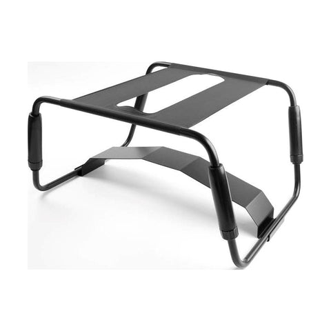 Doc Johnson Daytona Adjustable Height Sex Chair With Handle a& Arch Bridge Black - Sex Furniture