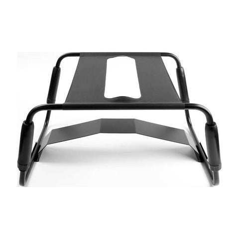 Doc Johnson Daytona Adjustable Height Sex Chair With Handle a& Arch Bridge Black - Sex Furniture
