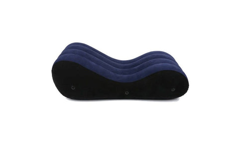 Doc Johnson Daytona Inflatable Mini Sex Positioning Mattress Large Blue Suede - Sex Furniture