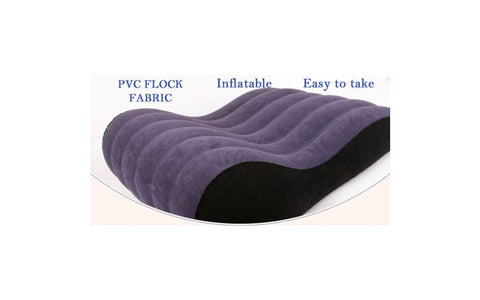 Doc Johnson Daytona Inflatable Mini Sex Positioning Mattress Large Blue Suede - Sex Furniture