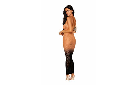 Dream Girl Lingerie Women Bodystocking Gown Black Zebra - Body Stockings
