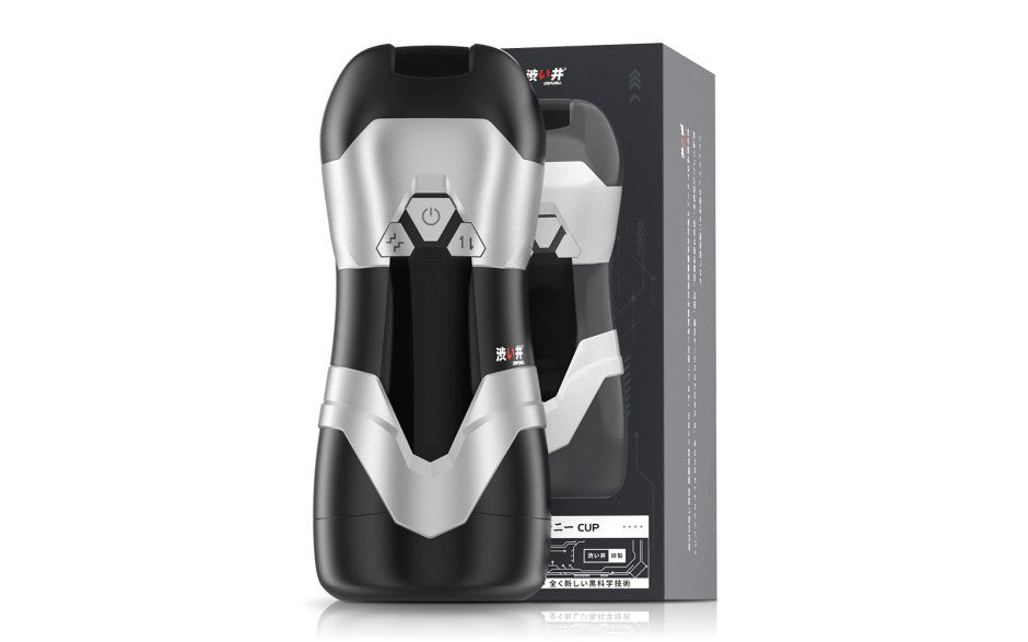 Drywell DVA Automatic USB Thrusting & Vibrating Male Masturbator Dual Action - - Masturbators and Strokers