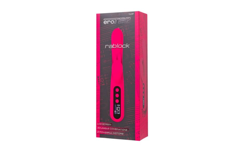 eroTEQ G Spot Rablock Multi Function Rabbit Vibrator Pink Dual Motor - - Rabbit Vibrators
