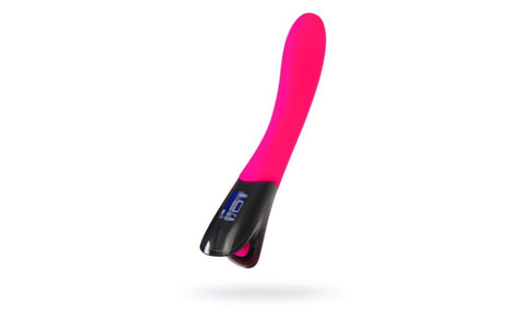eroTEQ Mecawn 10 Mode Slimline G Spot Vibrator Pink LCD Display - G-Spot Vibrators