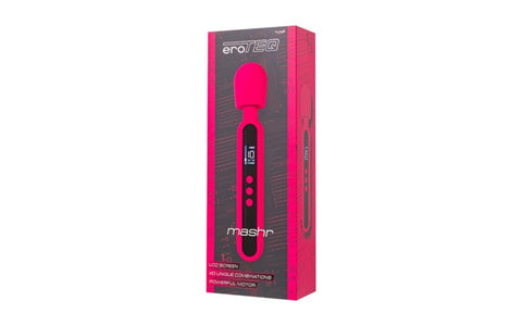 eroTEQ Vibrating Body Wand Massager Mashr Pink with LCD Display - Body Wands