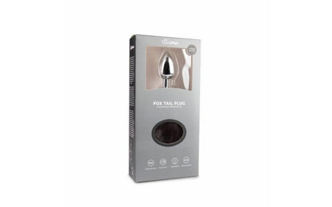 Fetish Collection Fox Tail No 4 Silver Anal Plug with Faux Fur Tail - Butt Plugs