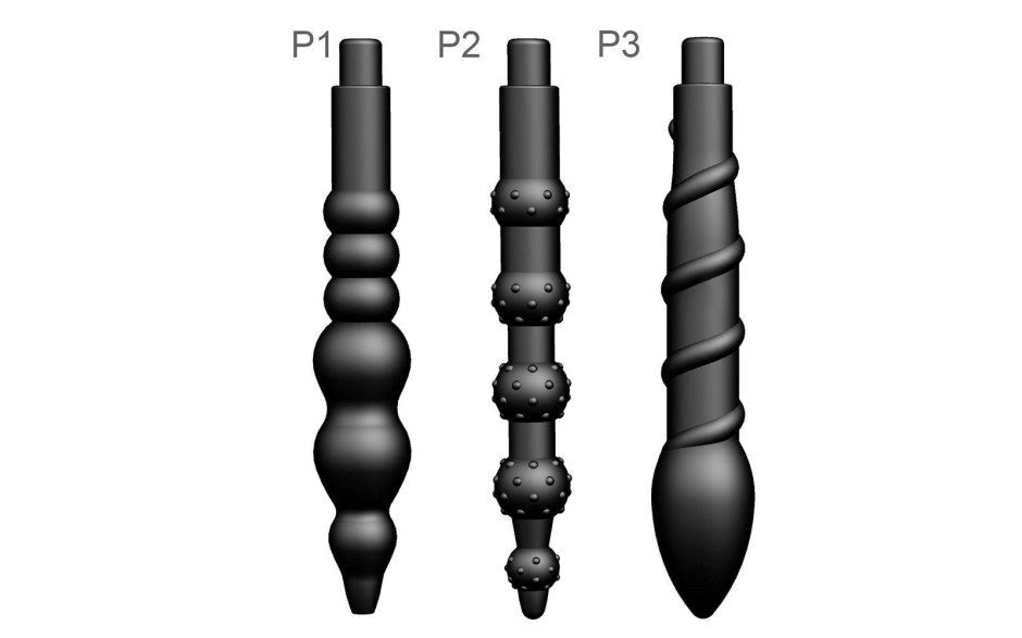 Shots Toys LuvPump Automatic RoseBud Anal Pump & 3 Plug Pro Set Suction - - Penis Pumps And Stretchers