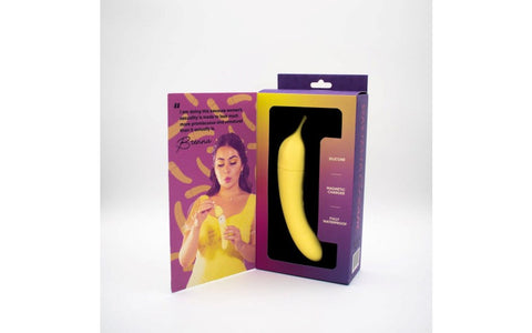 Natalies Toy Box Banana Cream Air Pulse G Spot Vibrator Dual Motor Sex Toy - Clit Ticklers and Pulsators