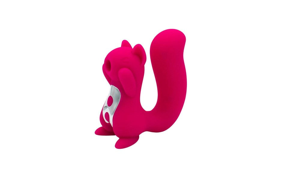 Natalies Toy Box Screaming Squirrel Air Pulse & G Spot Vibrator Dual Motor - - Clit Ticklers and Pulsators