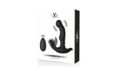 SXE Cooper Vibrating Remote Control Anal Prostate Massager Dildo Plug Dual Motor - Prostate Toys