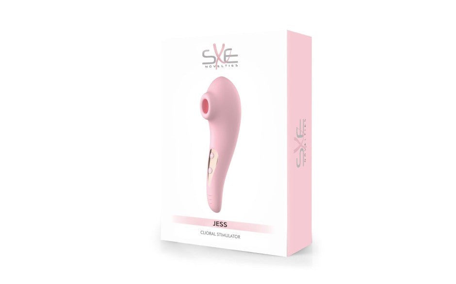 SXE Jess Vibrating and Sucking Air Pulse Clitoral Stimulator Dual Action - - Clit Ticklers and Pulsators