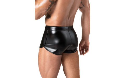 Noir Handmade Frenzy Sexy Tight Fitting Mens Shorts Form Fitting Design - His Fetish