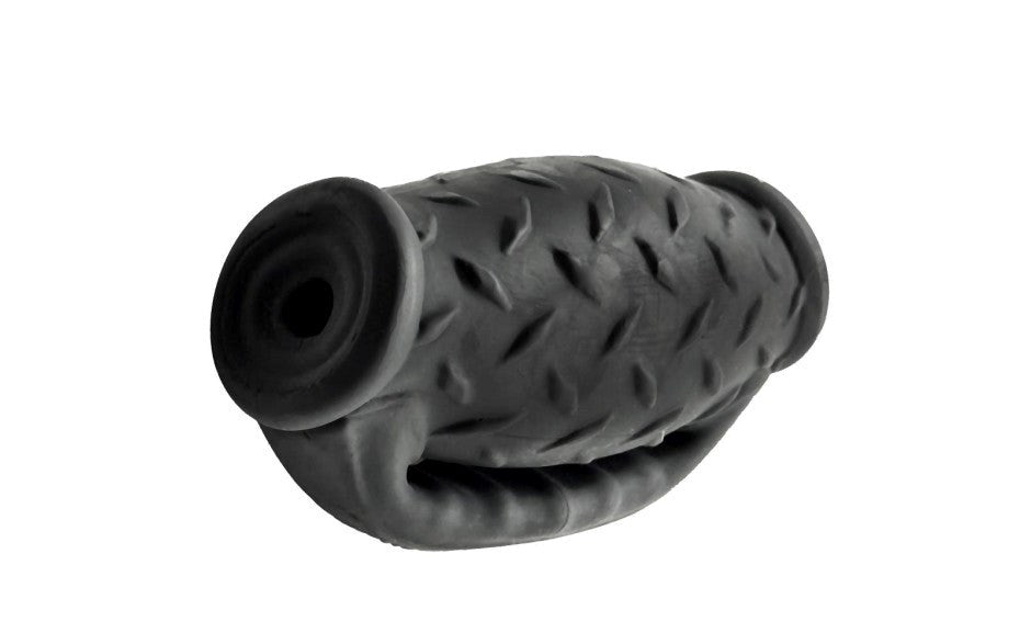 OxBalls Masterjack Double Penetration JO Male Stroker Dual Chamber Design - Masturbators and Strokers
