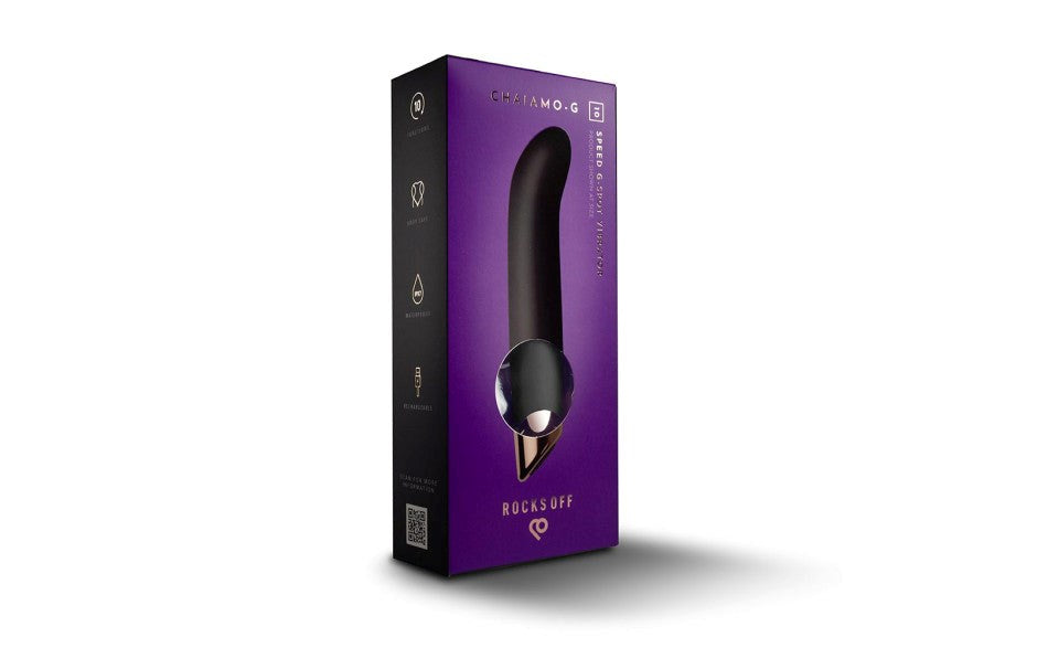 Rocks Off Chaiamo 10 Functions Rechargeable G Spot Vibrator with Curved Tip - - G-Spot Vibrators