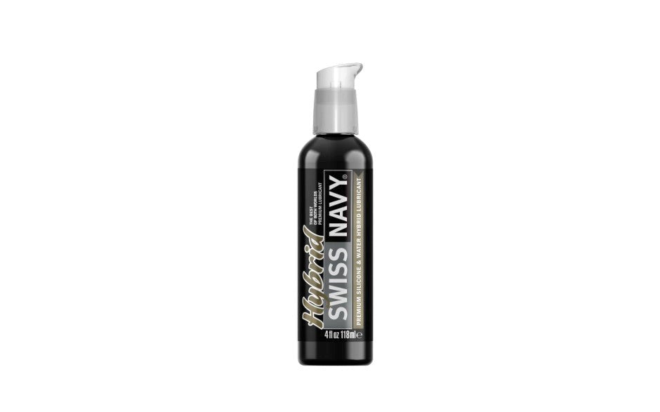 Swiss Navy Long Lasting Hybrid Lubricant Silicone Water Based Formula - - Massage Oils and Lubricants