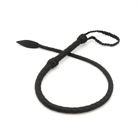 BDStyle Unique Design Artificial Snake Leather Horse Bondage Whip Impact Play - Whips And Crops