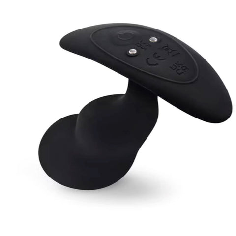 B Vibe Remote Control Vibrating P Spot Snug Plug Black Weighted Prostate - Prostate Sex Toys
