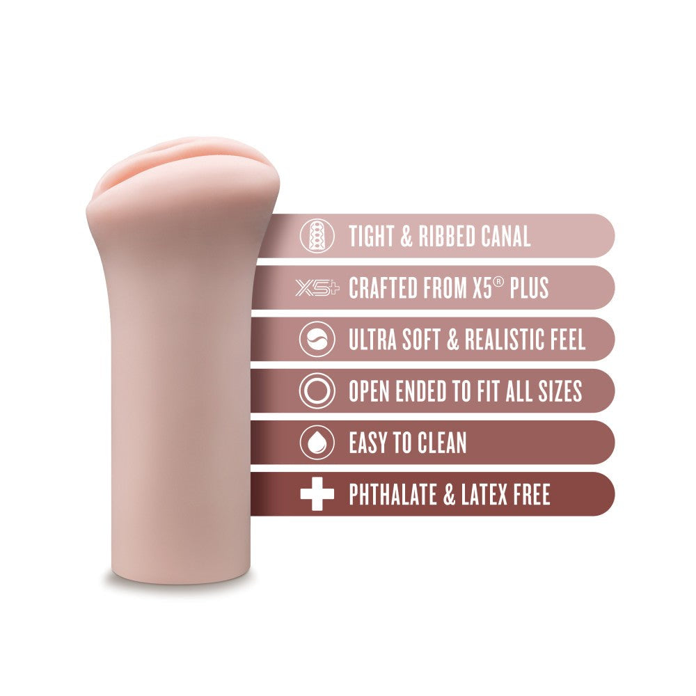 Blush Novelties EnLust Ashlynn Realistic Male Stroker X5 Plus Material - Masturbators and Strokers