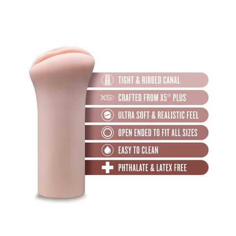 Blush Novelties EnLust Ashlynn Realistic Male Stroker X5 Plus Material - Masturbators and Strokers