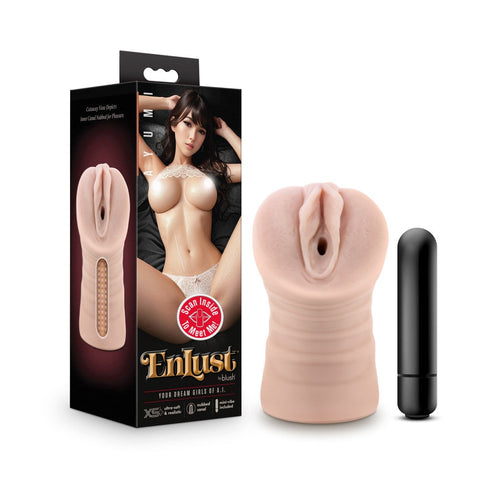 Blush Novelties EnLust Ayumi Vibrating Male Masturbator with X5 Plus - Masturbators and Strokers