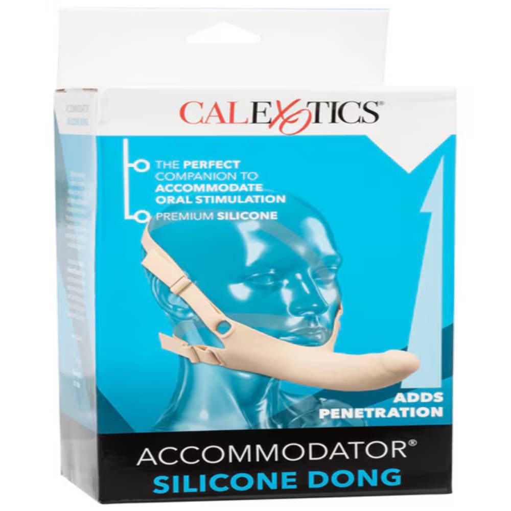 California Exotics Accommodator Strap On Silicone Dong Premium - Strap On Sextoys