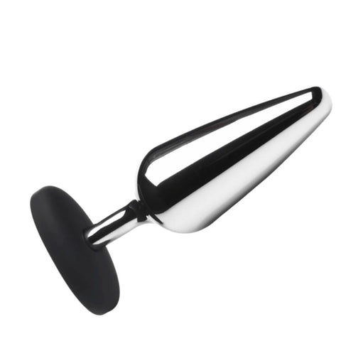 Master Series Butt Slut Metal and Silicone Butt Plug - Butt Plugs
