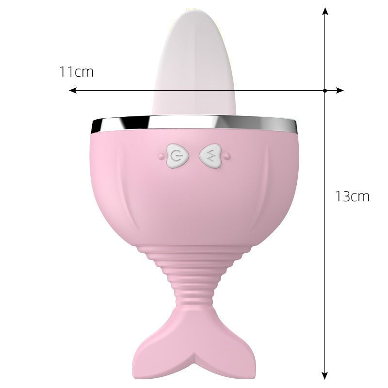 BDStyle Whale Clit Licking Vibrator Blue 12 Pattern Clitoral Stimulator - - Clit Ticklers and Pulsators