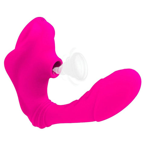 Mannuo Shark Suction 10 Function Clitoral Vibrator with Dual Motor Technology - Clit Ticklers and Pulsators