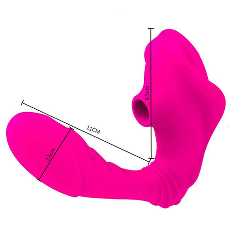 Mannuo Shark Suction 10 Function Clitoral Vibrator with Dual Motor Technology - Clit Ticklers and Pulsators