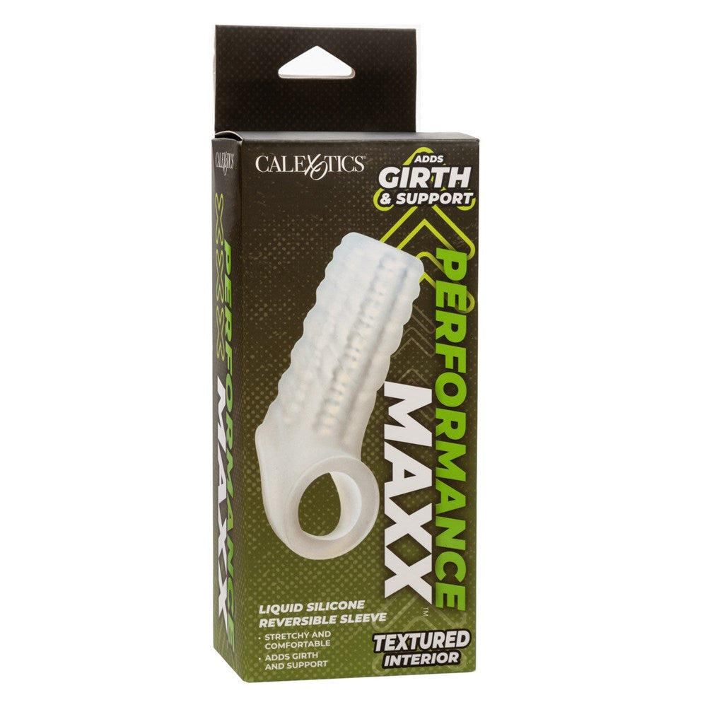 California Exotics Performance Maxx Liquid Silicone Reversible Penis Sleeve - - Penis Sleeves and Extenders