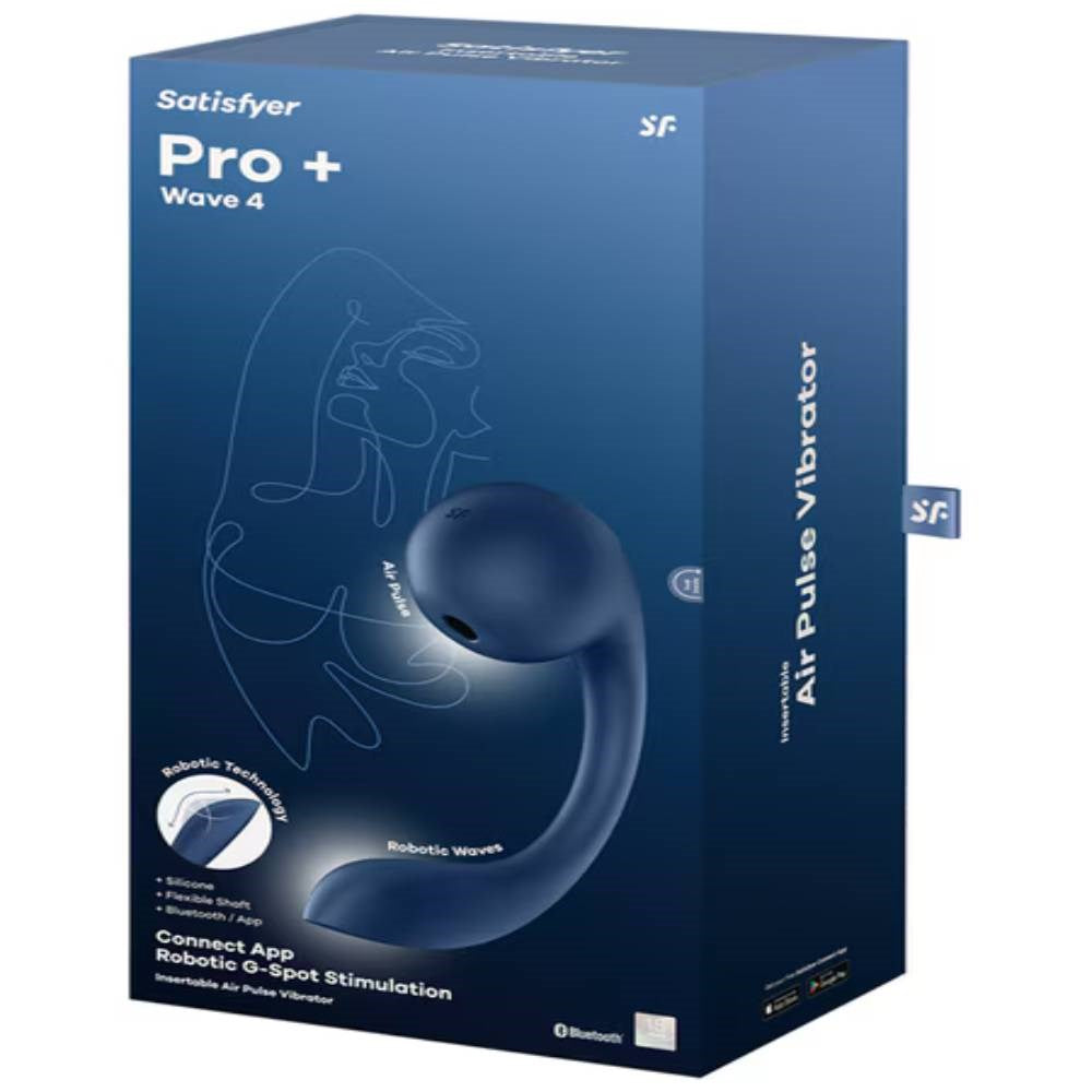 Satisfyer Pro Plus Wave 4 Air Pulse Clitoral Vibrator - - Clit Ticklers and Pulsators