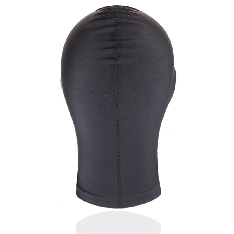 BDStyle BDSM Play Spandex Hood With Padded Blindfold Large Black Sensory Control - - Bondage Hoods