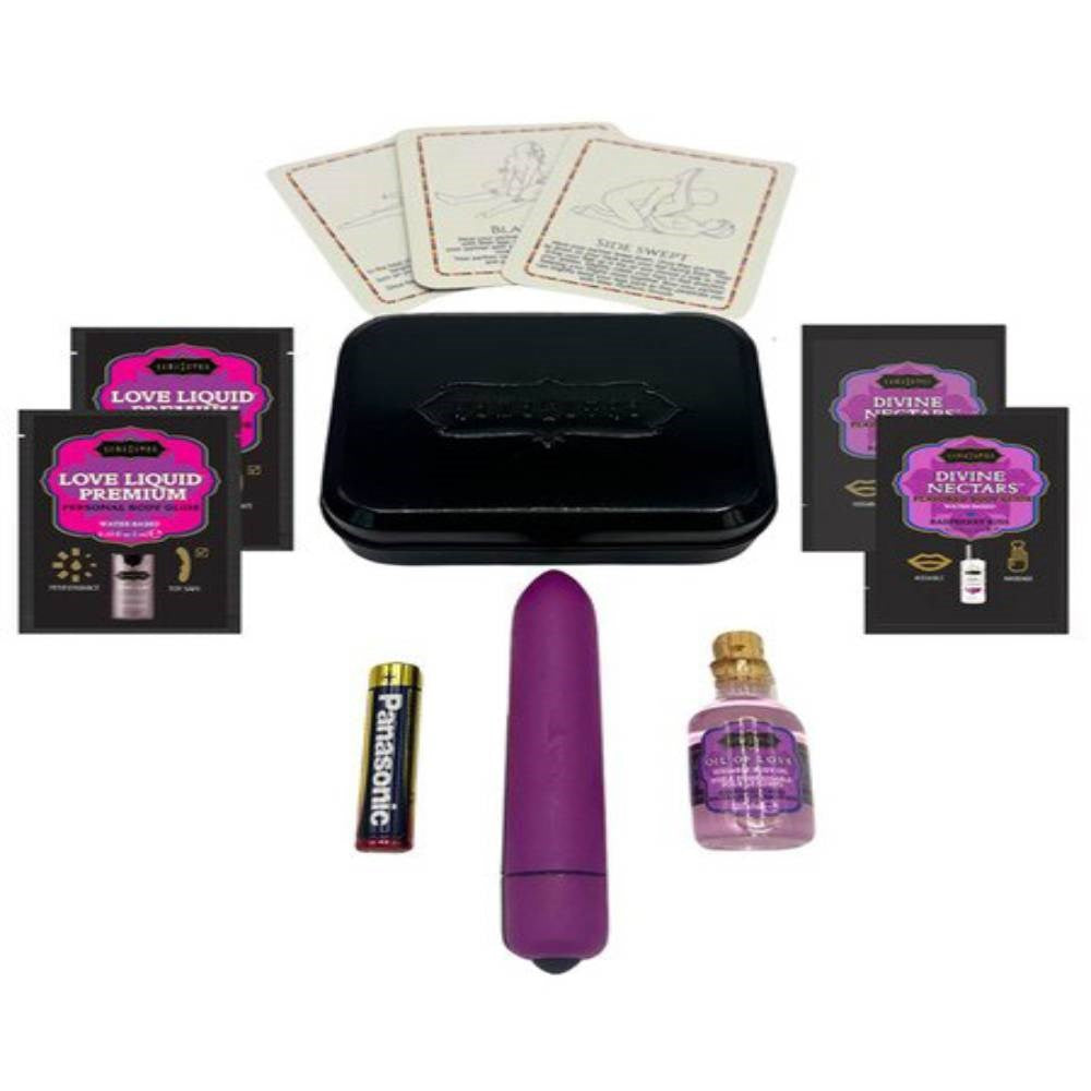 Kama Sutra Weekender Vibrator and Massage Oils Kit Complete Set - - Sex Kits