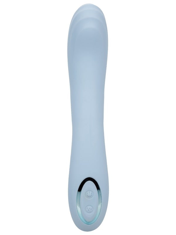California Exotics Azure Collection Contoured G Spot Vibrator with Memory Chip - - G-Spot Vibrators